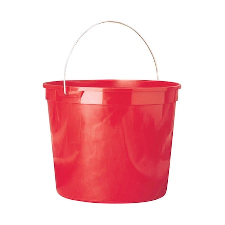 Gourmetgalley 10 qt. Red Plastic Bucket, 12PK GO3330747